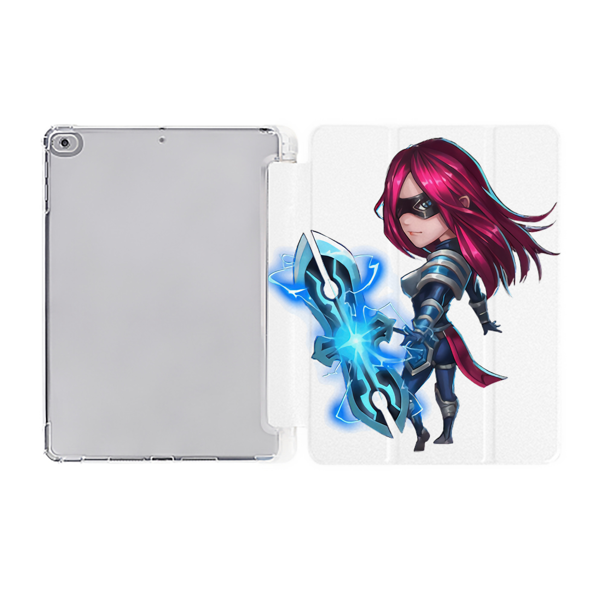 （画像用） リーグ・オブ・レジェンド League of Legends LOL IPad ケース ペン収納付き 三つ折りスタンド PUレザー×シリコン 対応機種9.5/10.5/10.9インチ